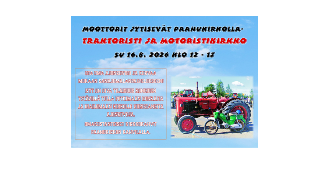 Traktoristi ja motoristikirkko 16.8.
